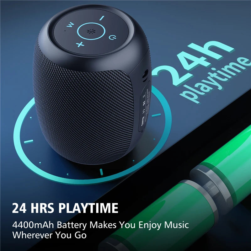 S53 Portable Bluetooth Speaker - 10W High-Performance Sound, 10-Hour Battery Life, IPX6 Waterproof, Compatible with Phone, TF Card, and USB