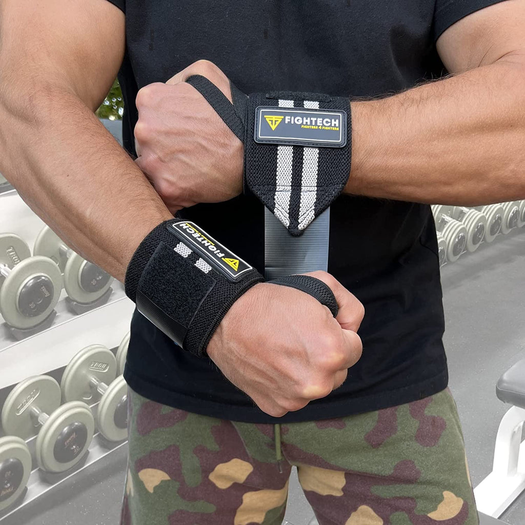 Professional Grade 18-Inch Wrist Wraps for Weightlifting - Ideal for Powerlifting, Strength Training, and Bodybuilding (Black)