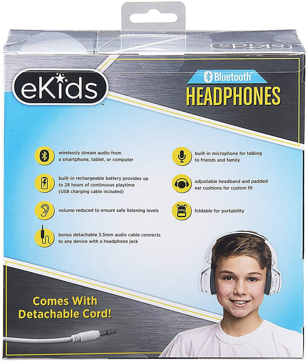 Ekids Wireless Bluetooth Headphones for Children with Integrated Microphone