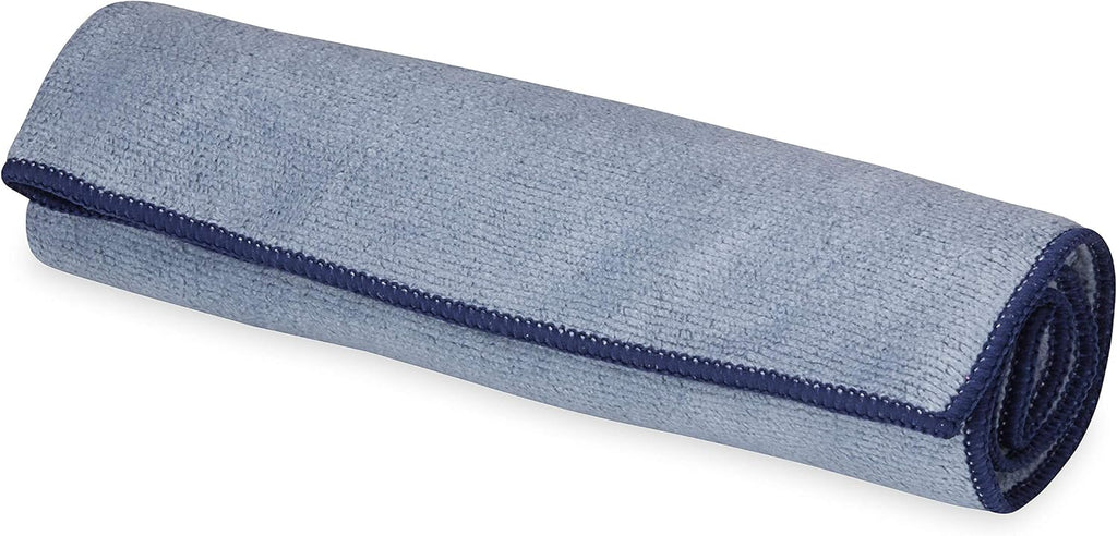 Gaiam Yoga Hand Towel, Microfiber, 30"X20" (Black/White)