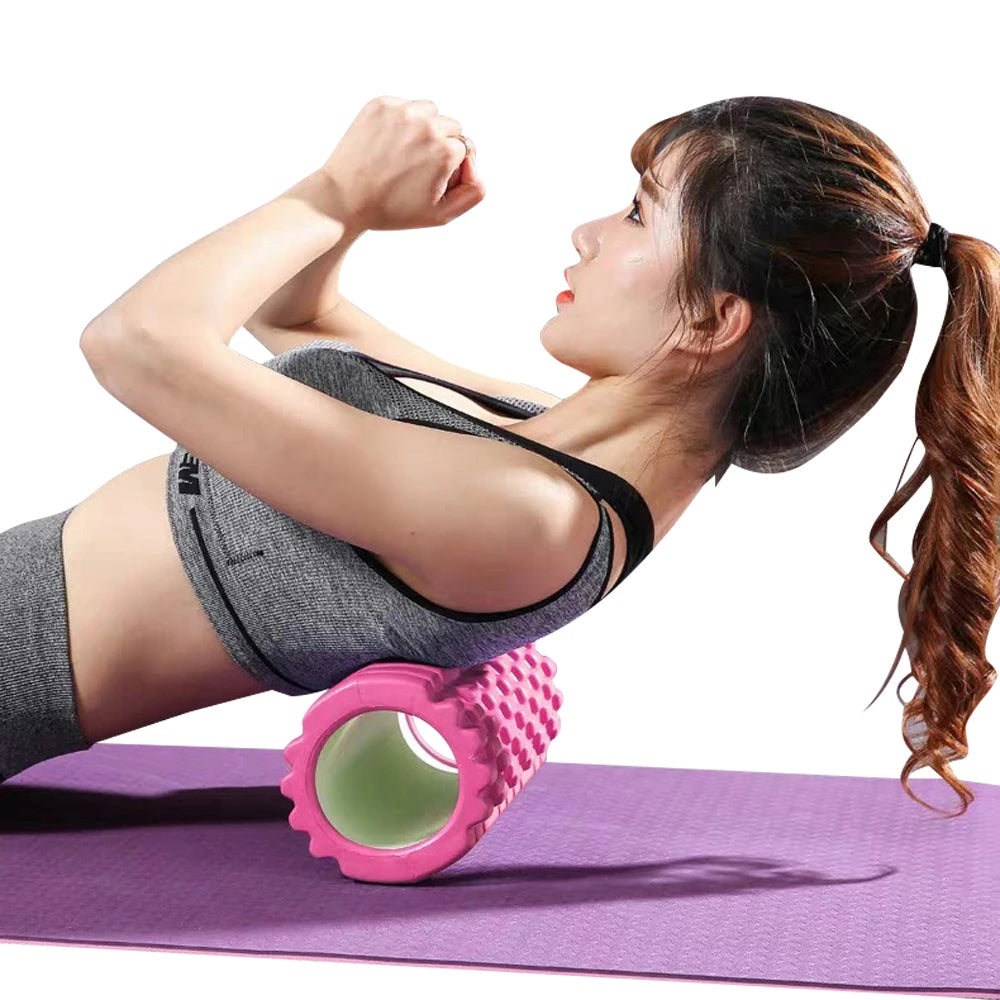 Yoga Foam Roller for Myofascial Release and Muscle Relaxation - Available in 26cm and 33cm Sizes