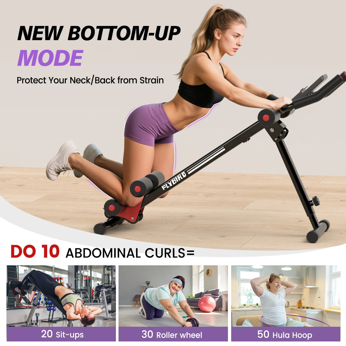 Adjustable Full Body Strength Training Equipment with Foldable Waist Trainer and 330 lb Capacity