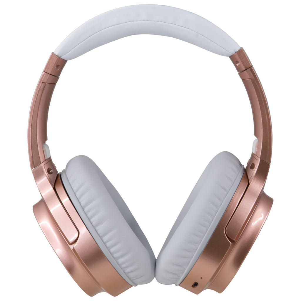 iLive IAHN40RGD Bluetooth Over-Ear Headphones with Noise Cancellation - Rose Gold