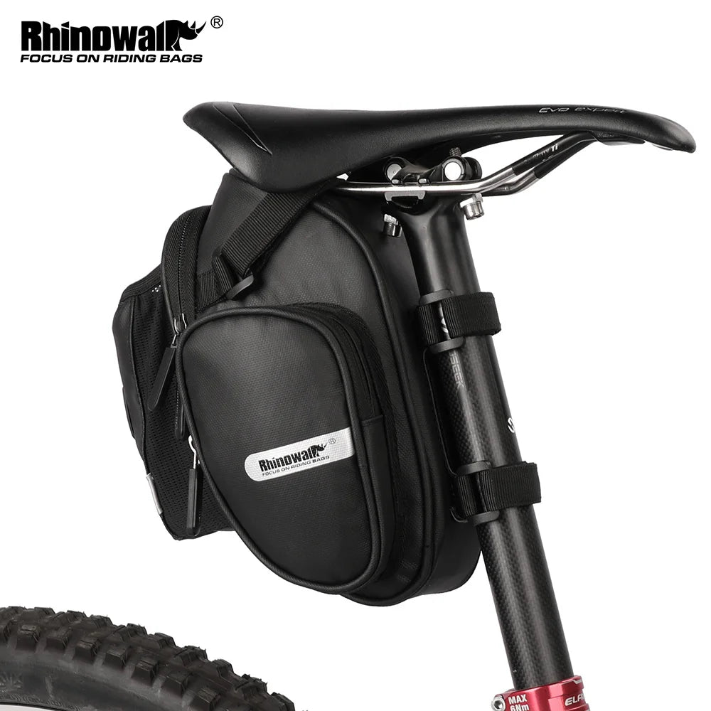 Waterproof Bicycle Saddle Bag with Large Capacity for MTB - Rear Seatpost Water Bottle Holder and Repair Tools Storage