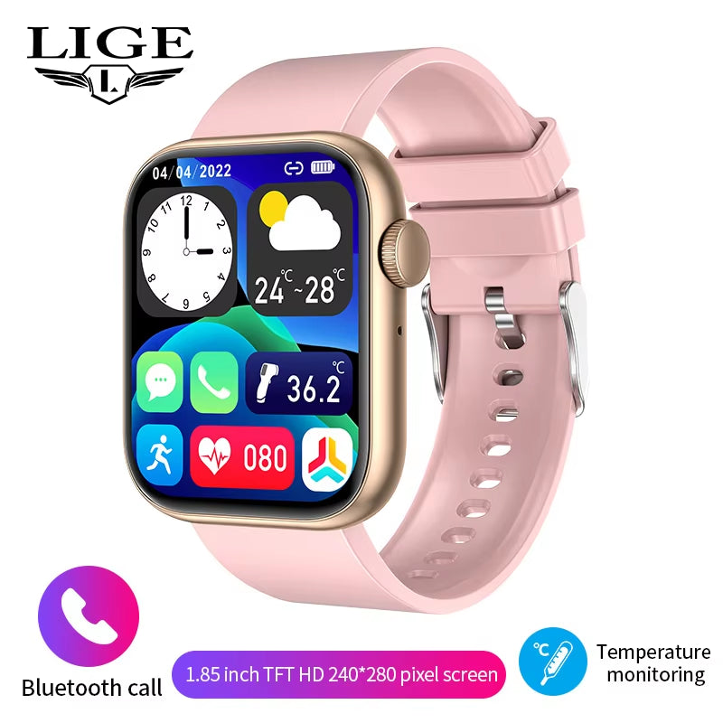 2025 Smart Watch with Wireless Charging, Bluetooth Calling, and Customizable Watch Face for Men and Women - Fitness Tracker Bracelet