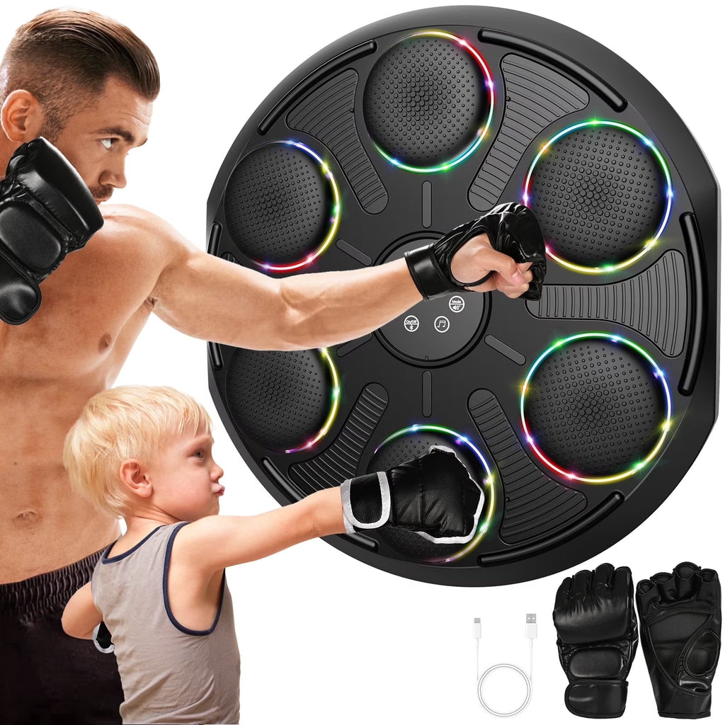 Professional Music Boxing Machine with Gloves - Adult Workout Punching Equipment