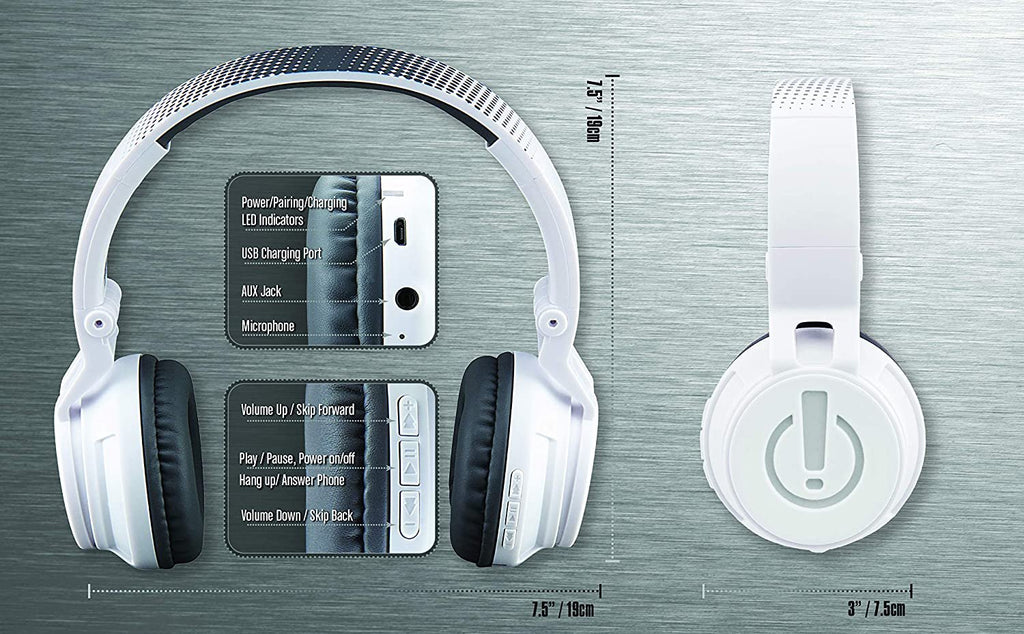 Ekids Wireless Bluetooth Headphones for Children with Integrated Microphone