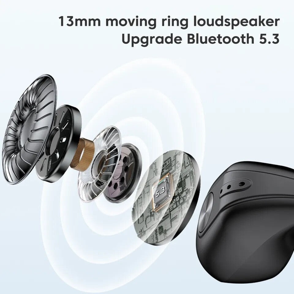 Bluetooth 5.3 Wireless Earbuds with Bone Conduction Technology for Sports Use