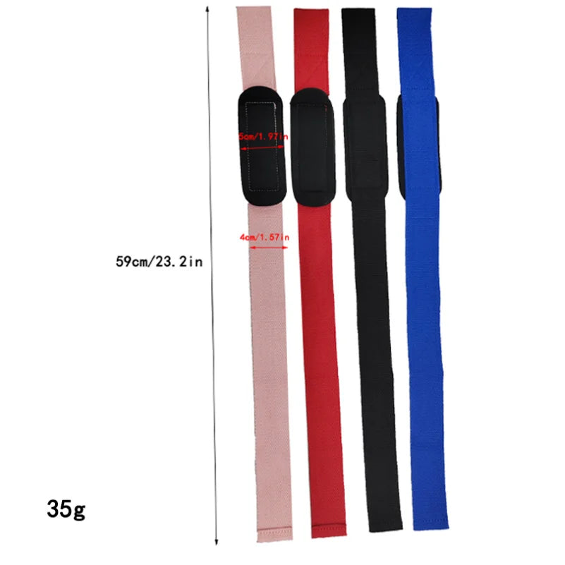 Professional Weightlifting Straps - Anti-Slip Silicone Wrist Support for Strength Training, Deadlifts, and CrossFit - 1 Pair