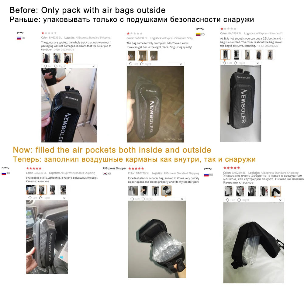 Waterproof Electric Scooter Front Bag - Accessories for Xiaomi and Bicycles, Rainproof Design