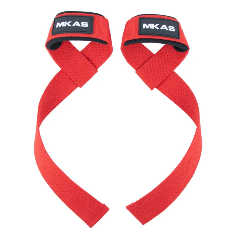 Professional Weightlifting Straps - Anti-Slip Silicone Wrist Support for Strength Training, Deadlifts, and CrossFit - 1 Pair