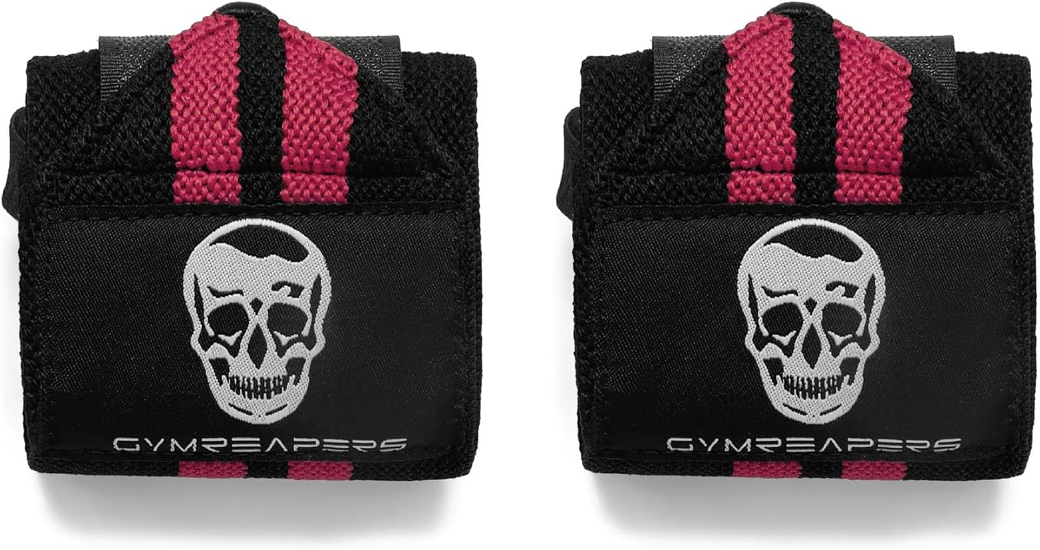 Professional Weightlifting Wrist Wraps (IPF Approved) - Premium Support with Heavy Duty Thumb Loop for Powerlifting, Strength Training, and Bodybuilding Competitions
