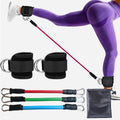 Adjustable Ankle Resistance Bands with Cuffs for Comprehensive Leg and Glute Workouts - Portable Exercise Equipment for Home Gym, Yoga, and Strength Training