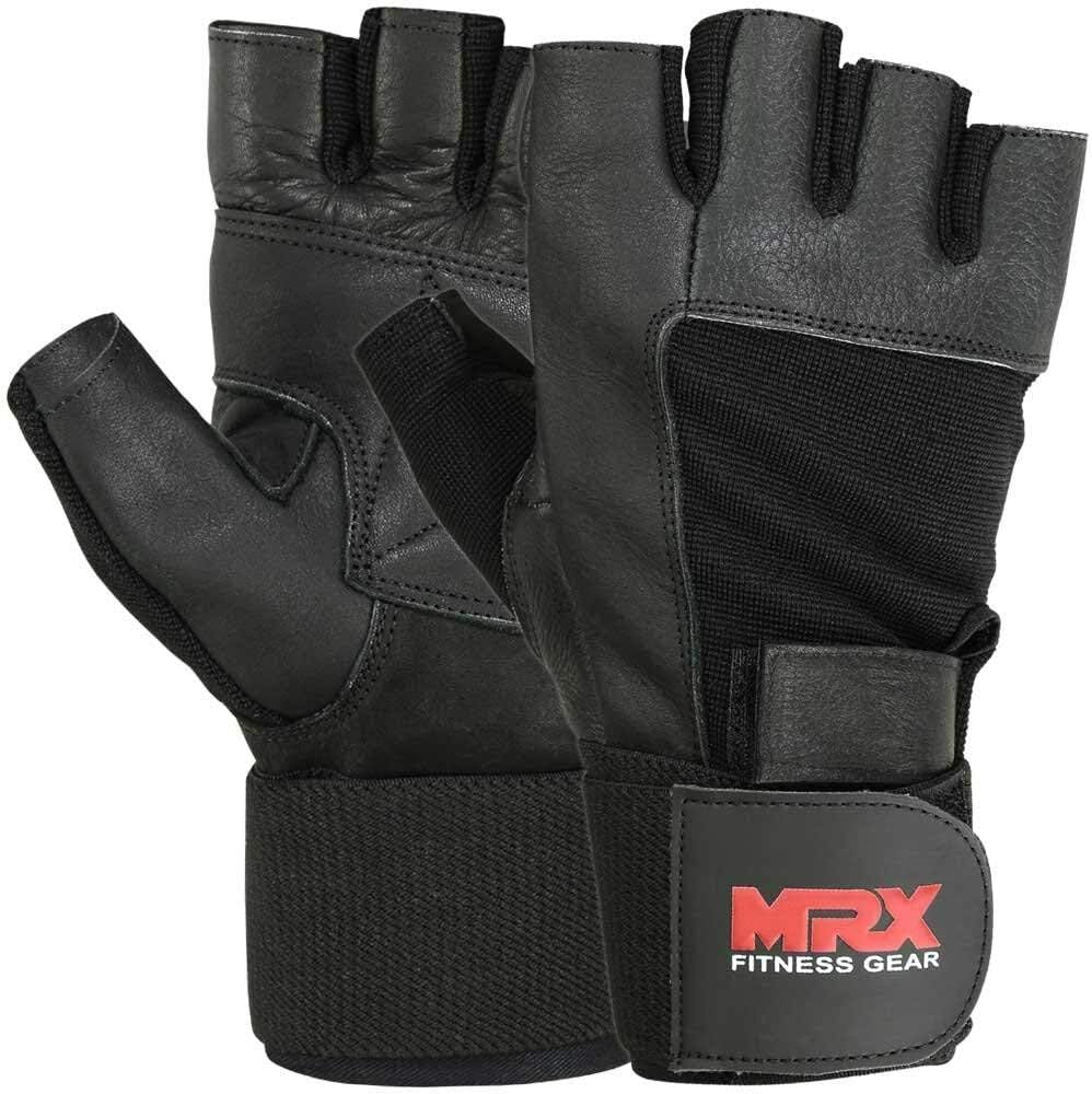 Men's Weight Lifting Gloves with Wrist Support for Enhanced Grip and Fitness Training - MRX