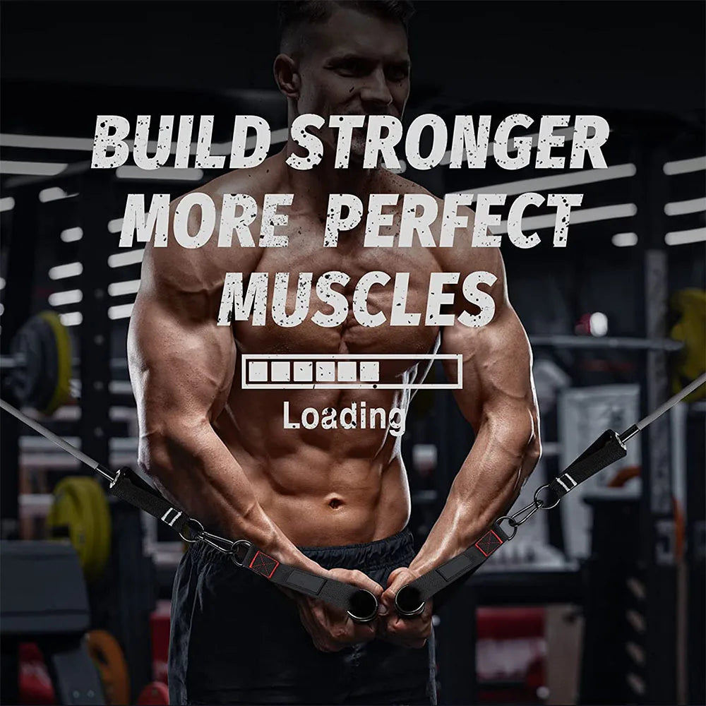 Professional Exercise Handles for Cable Machines - Durable Attachments for Home Gym, Pilates, Resistance Bands, and Strength Training