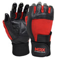 Men's Weight Lifting Gloves with Wrist Support for Enhanced Grip and Fitness Training - MRX