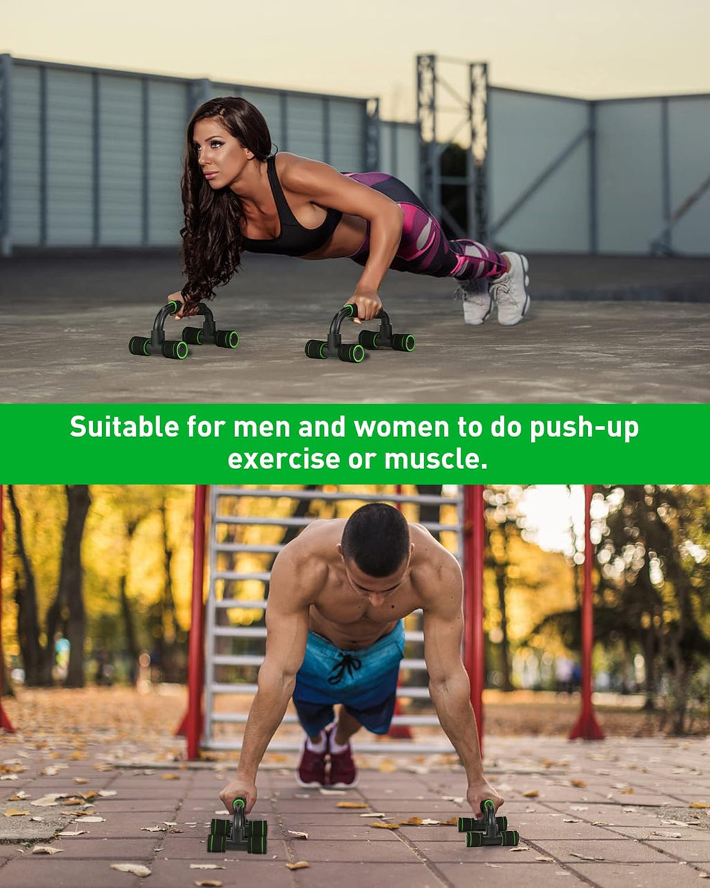Portable Push-Up Bars for Home Fitness Training