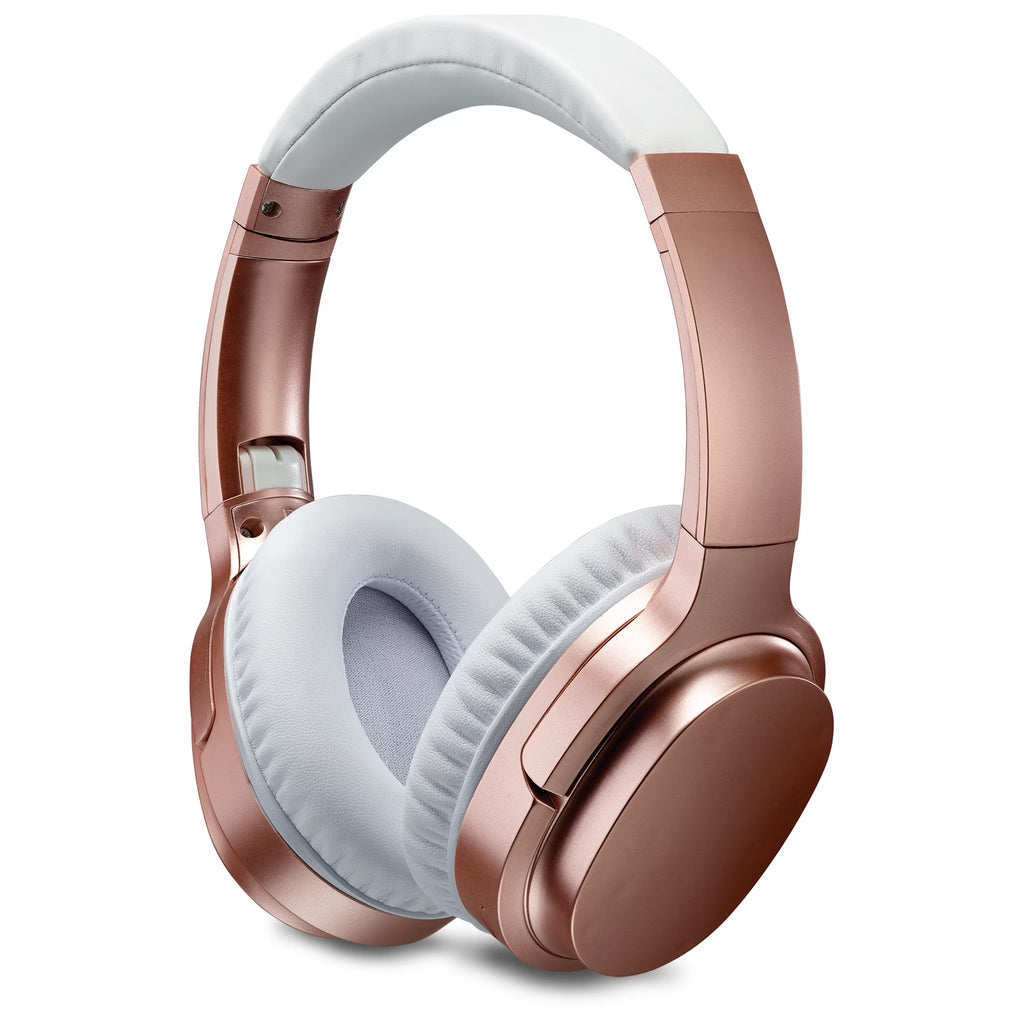 iLive IAHN40RGD Bluetooth Over-Ear Headphones with Noise Cancellation - Rose Gold