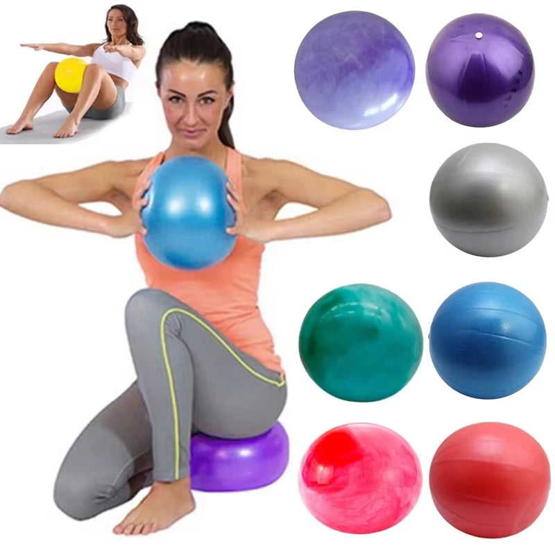 25cm Yoga Ball for Fitness and Pilates - Core Strength Training and Balance Exercise Equipment for Indoor Workouts