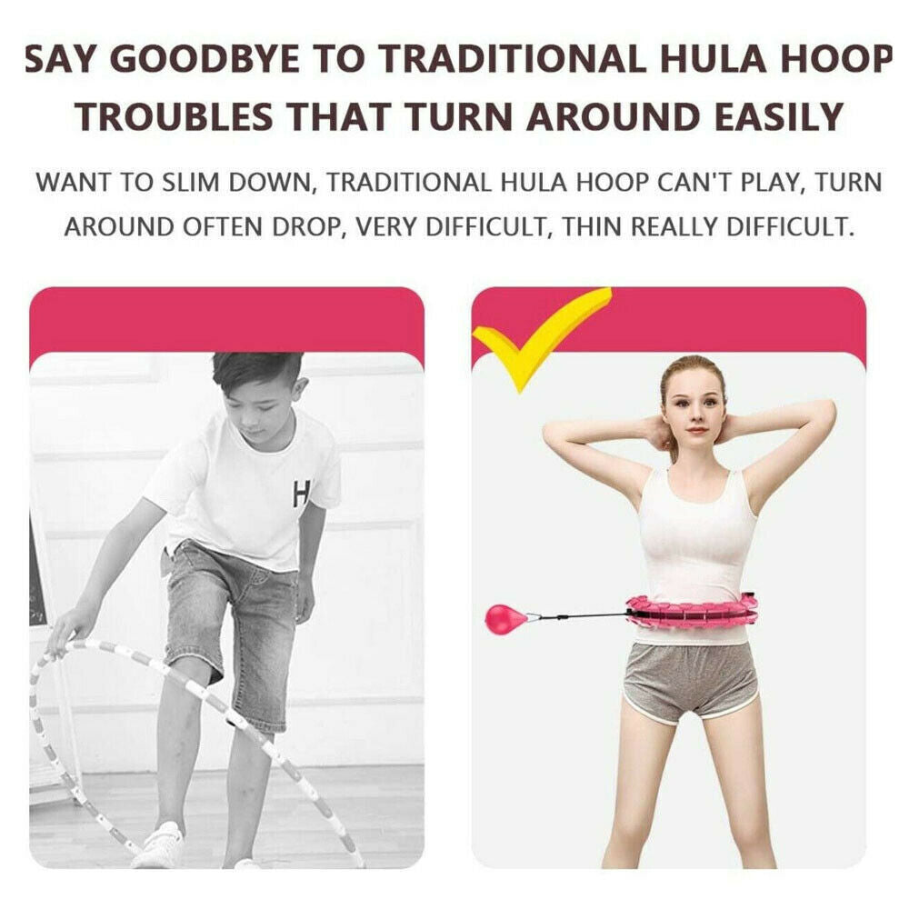 Customizable Smart Hula Hoop with Detachable Massage Features for Enhanced Fitness Experience