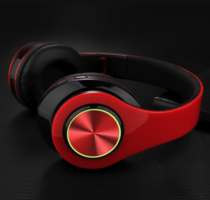 Premium Wireless Bluetooth Headphones with Super Bass, Foldable Design, and Integrated Microphone