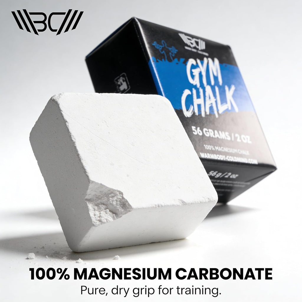 Sport Chalk Block - Gym Chalk for Weightlifting - Moisture-Absorbing Magnesium Carbonate - Gymnastics Hand Grip
