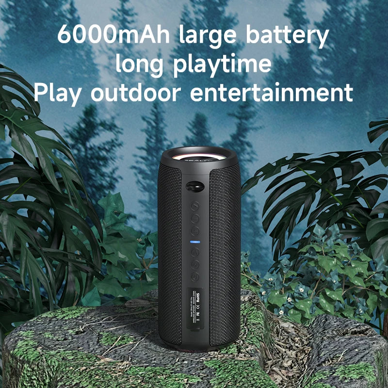 S51Pro 40W High-Power Bluetooth Speaker with 3D Stereo Bass, Portable IPX5 Waterproof Design, TWS Compatible Boom Box
