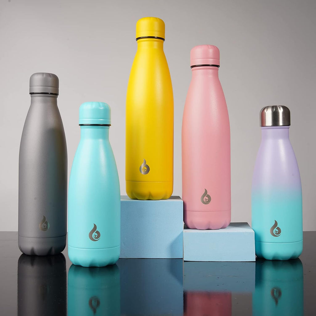 12 Oz Stainless Steel Insulated Water Bottle - Leak Proof Design