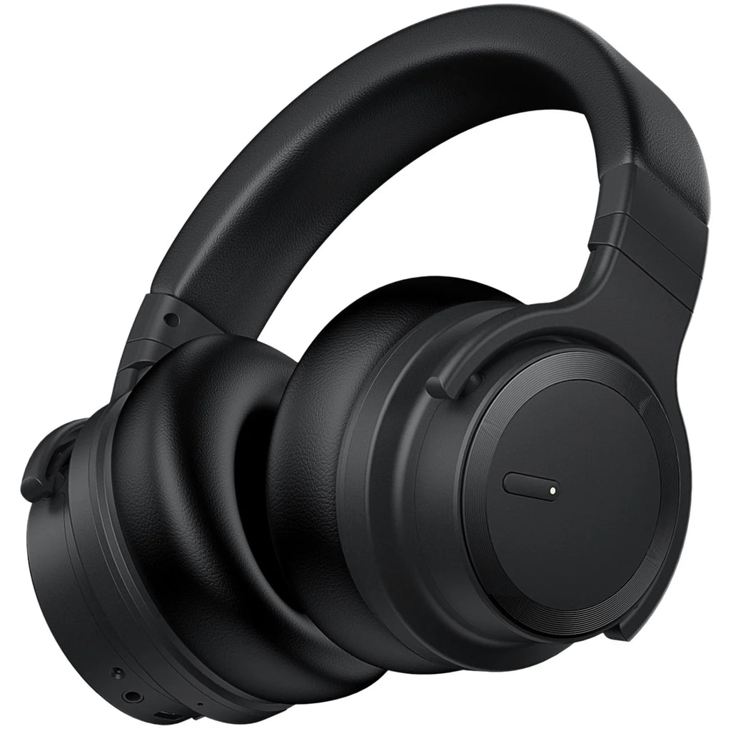 Bluetooth Noise-Cancelling Over-Ear Headphones with Microphone - Wireless and Wired Connectivity for TV and PC