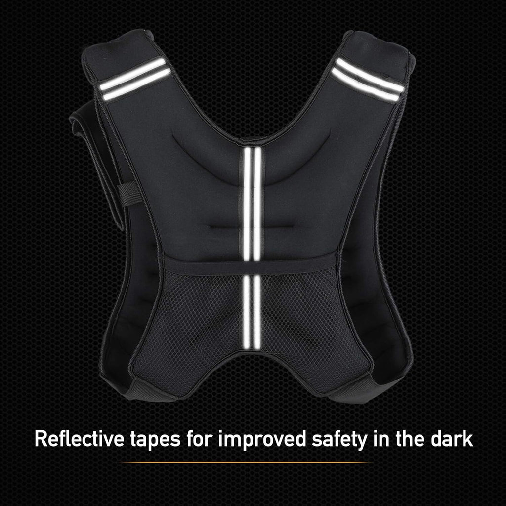 ZELUS Adjustable Weighted Vest - Available in 6 lbs, 8 lbs, and 12 lbs