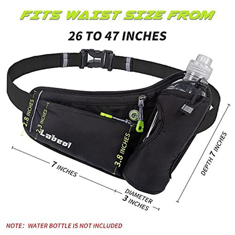 Professional Running Belt with Water Bottle Holder and Phone Pouch