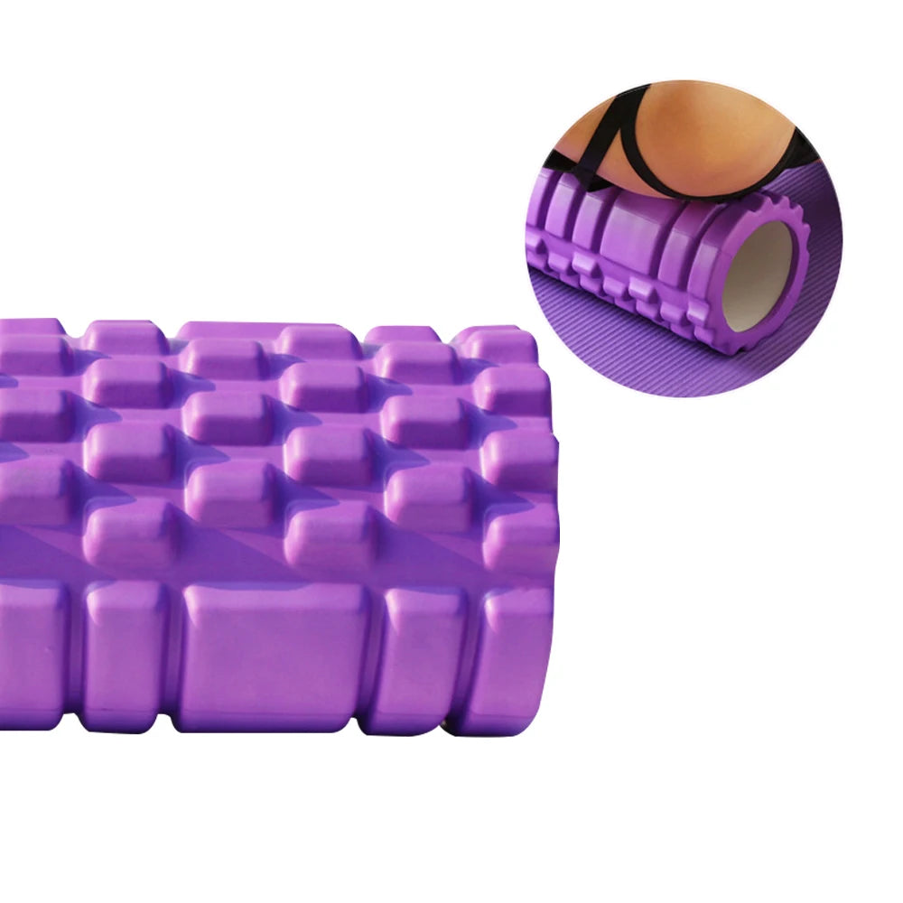 Yoga Foam Roller for Myofascial Release and Muscle Relaxation - Available in 26cm and 33cm Sizes
