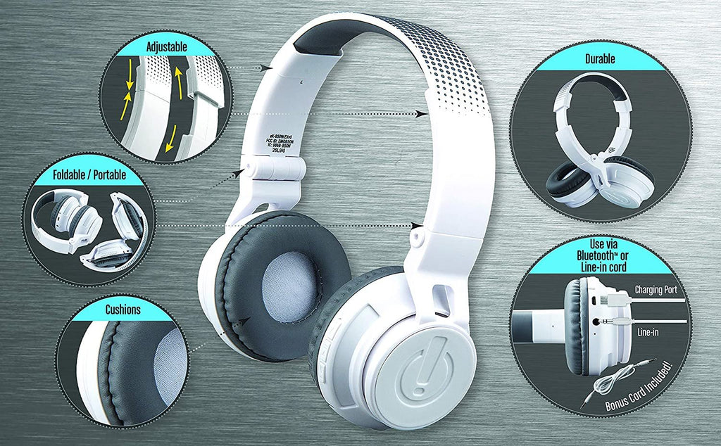Ekids Wireless Bluetooth Headphones for Children with Integrated Microphone