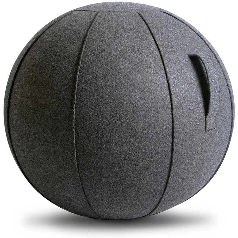 Linen Yoga Ball Cover and 65Cm Yoga Ball with Pump for Home Gym, Pilates, and Fitness Training