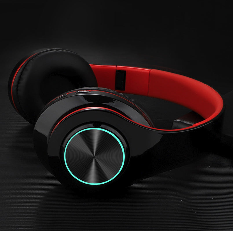 Premium Wireless Bluetooth Headphones with Super Bass, Foldable Design, and Integrated Microphone