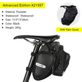 Premium Waterproof Bicycle Saddle Bag with Water Bottle Pocket - Spacious Rear Tail Bag for Cyclists