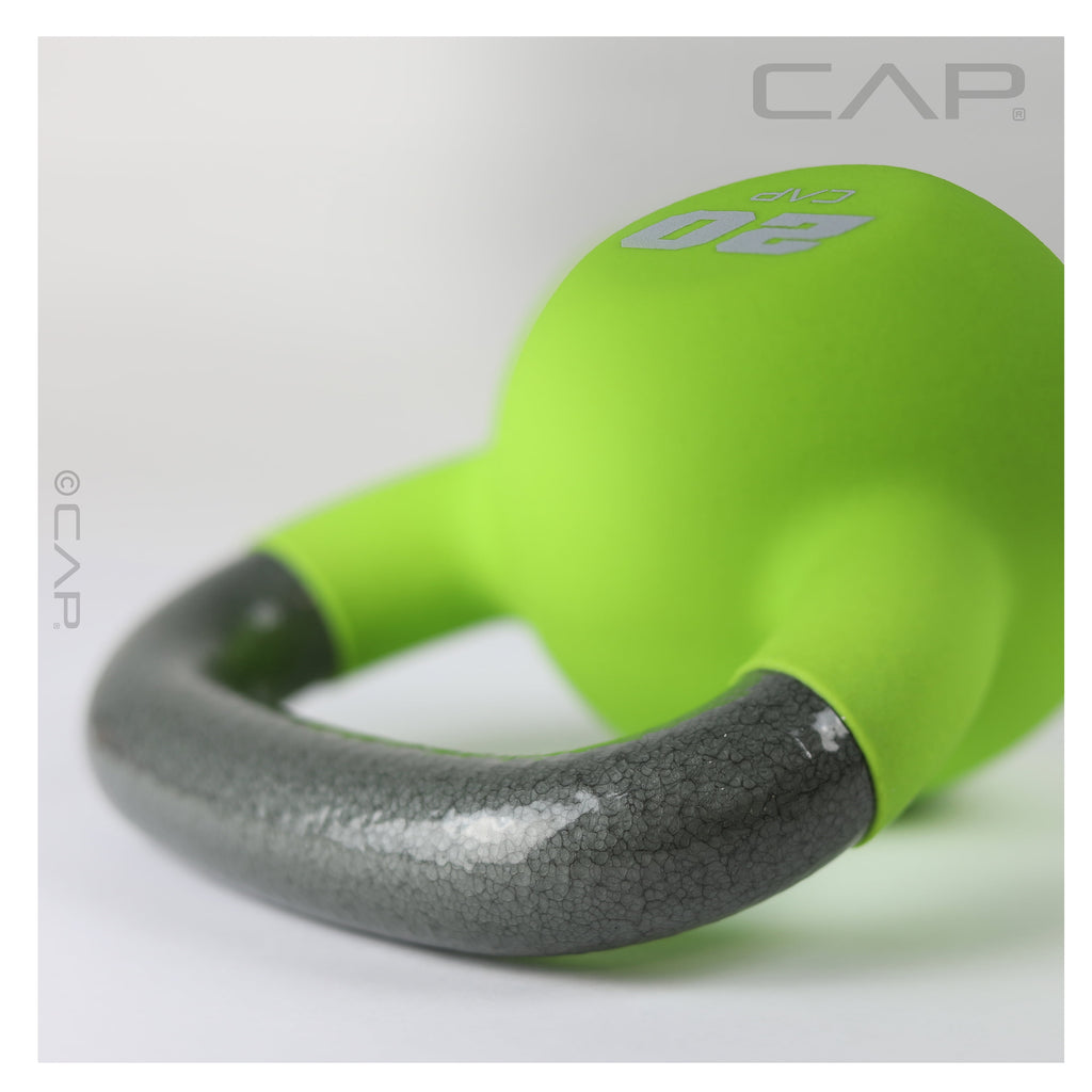 20 lb Neoprene Coated Kettlebell in Green