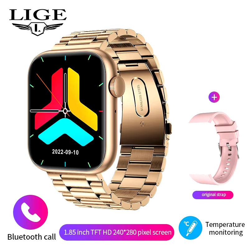 2025 Smart Watch with Wireless Charging, Bluetooth Calling, and Customizable Watch Face for Men and Women - Fitness Tracker Bracelet