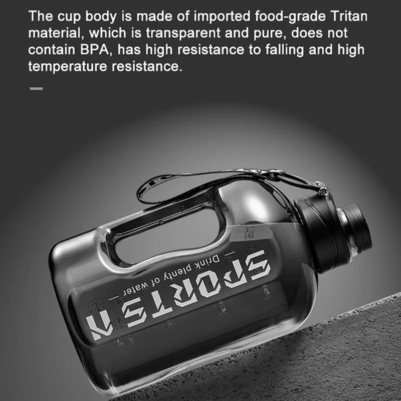2.7L/1.7L Insulated Water Bottles with Straw - Leakproof Fitness Bottles for Gym, Travel, Hiking, and Camping for Men and Women