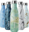 17 oz Stainless Steel Insulated Water Bottle - Leak Proof Design