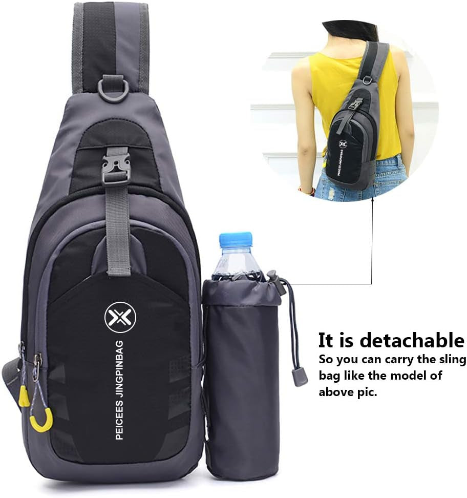 Chest Crossbody Sling Backpack - Versatile Travel and Gym Daypack for Men and Women