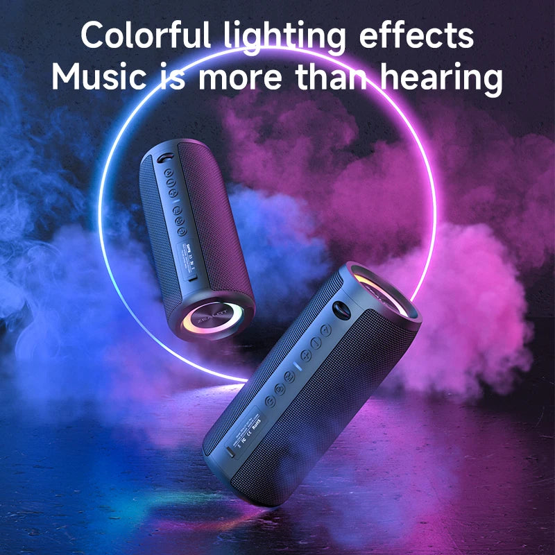 S51Pro 40W High-Power Bluetooth Speaker with 3D Stereo Bass, Portable IPX5 Waterproof Design, TWS Compatible Boom Box