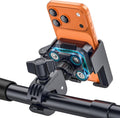 Anti-Vibration Motorcycle Phone Mount - Shockproof Handlebar Holder for E-Bikes, Electric Scooters, and Bicycles, Compatible with 4.7-7 Inch Phones