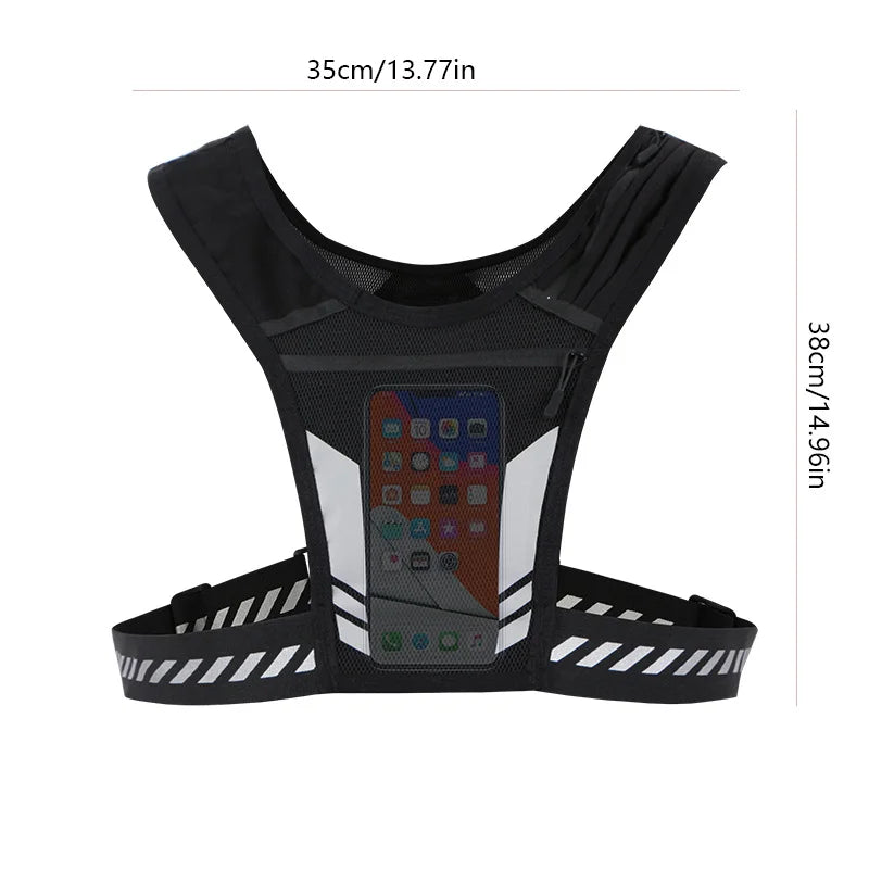 Lightweight Hydration Vest with Phone Pocket and Water Bottle Holder for Outdoor Activities, Cycling, and Hiking