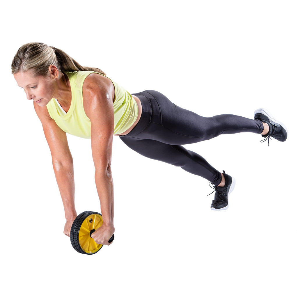 Dual Ab Wheel - 7-Inch Diameter Core Strength Trainer for Abdominal Development