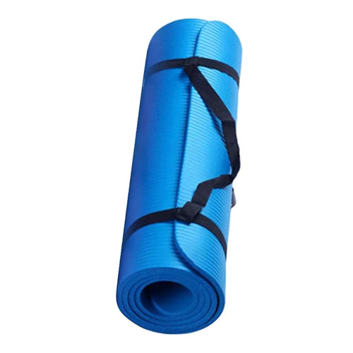 Premium Anti-Skid Yoga Mat - 15mm Thick Non-Slip Fitness Mat for Home Gym, Pilates, and Daily Workouts - Eco-Friendly Design, Blue, 1 Piece