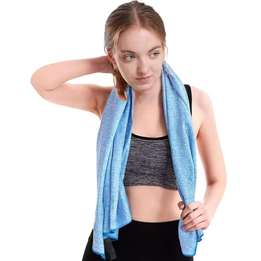 Microfiber Quick-Dry Gym Towel with Silver Ion Technology - Odor-Resistant and Highly Absorbent Workout Towel for Effective Sweat Management