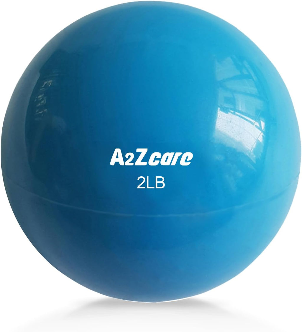 Weighted Toning Exercise Ball - Soft Medicine Ball for Pilates, Yoga, Physical Therapy, and Fitness