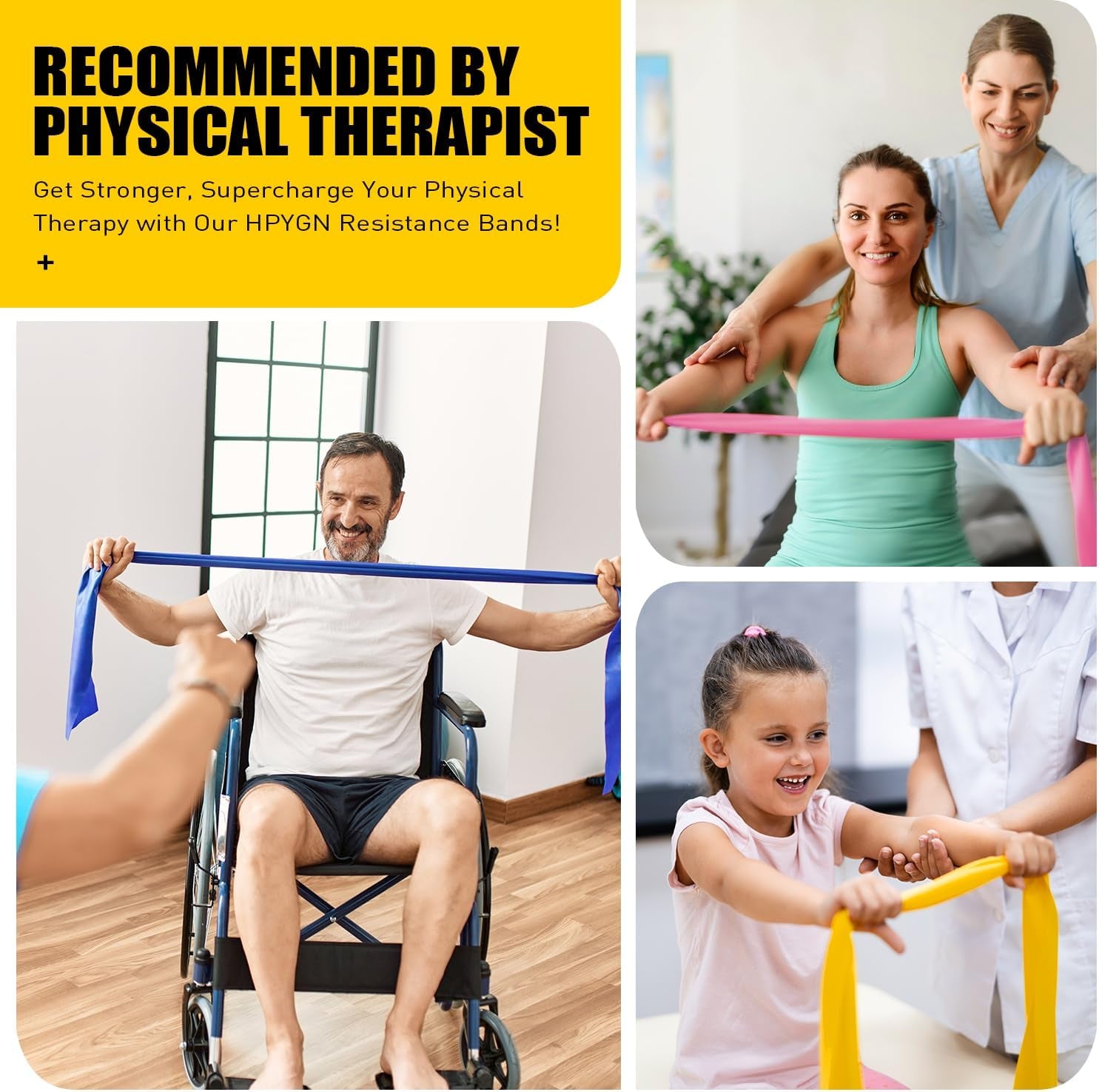Ankle Resistance Bands with Cuffs - Complete Set for Physical Therapy, Strength Training, Yoga, Pilates, Stretching, and Glute Activation Exercises
