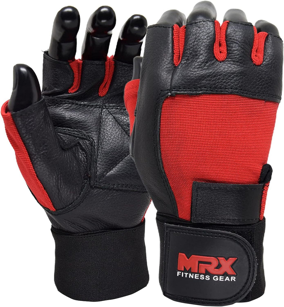 Men's Weight Lifting Gloves with Wrist Support for Enhanced Grip and Fitness Training - MRX